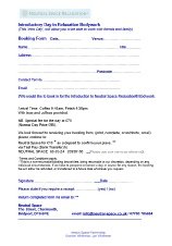 Intro Day Booking Form