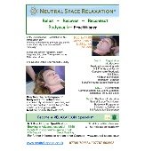 Relaxation Training Course Information flyer